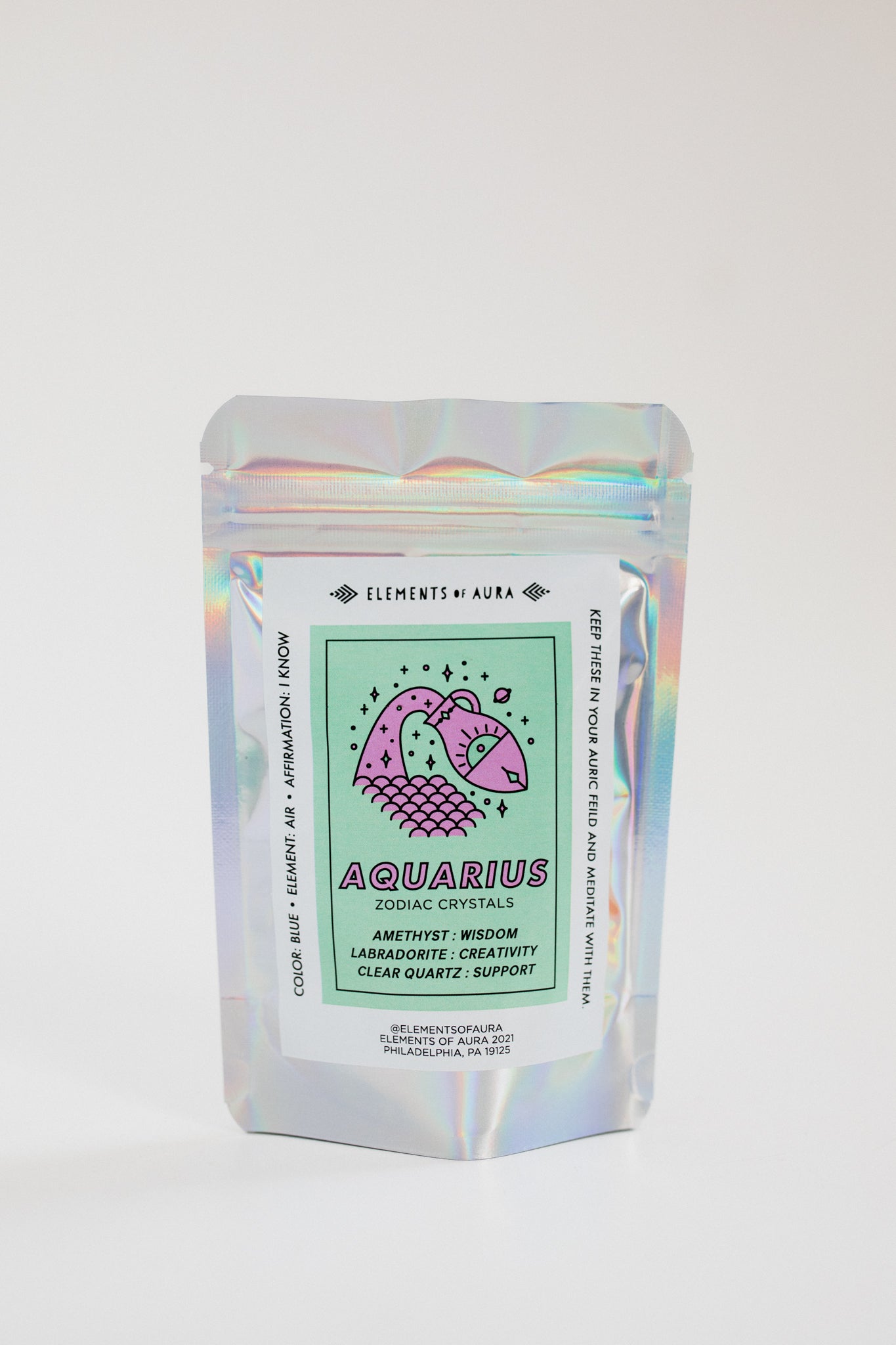 Aquarius Zodiac Crystal Set