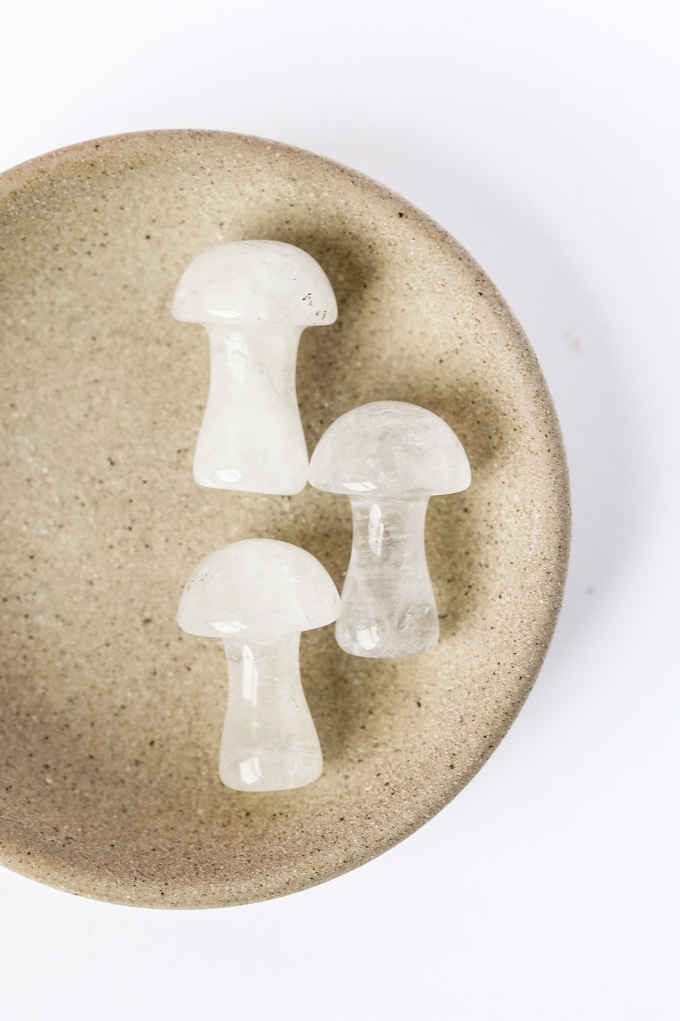 Mini Mushroom Crystals Clear Quartz